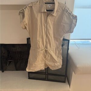 Pistola Beige Short Sleeve Romper